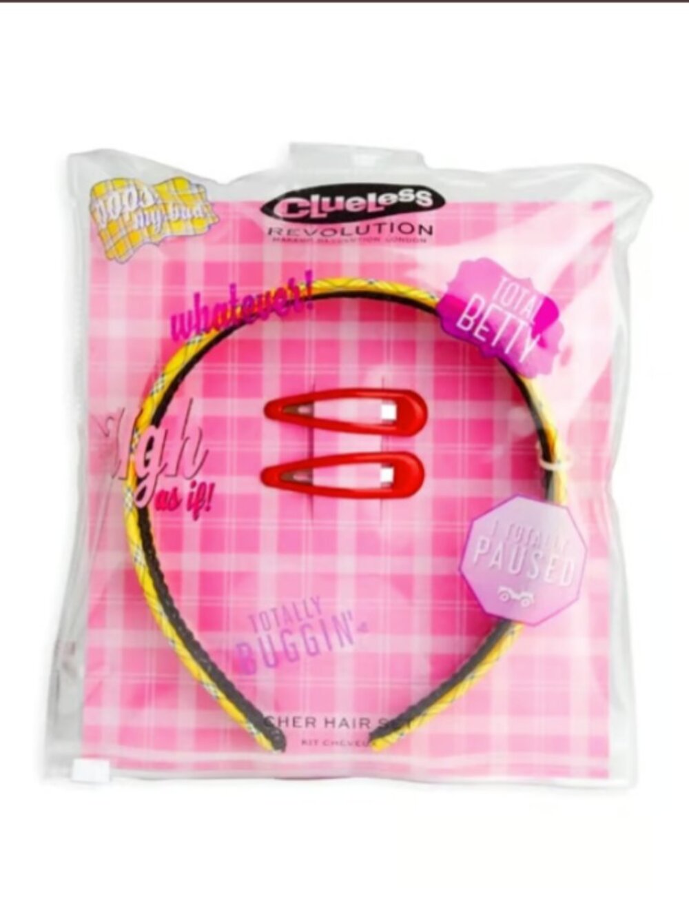 Revolution x Clueless Cher Headband & Hair Clips NWT